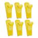 "Secure Step" Double-Sided Tread Non Slip Safety Socks 6 Pair 3X-Large Yellow