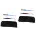 2 Sets Stainless Steel Eyelash Tweezers Tool Lengthen Miss Main 13X1cmx2pcs Colorful 2 Pieces