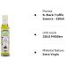 Olio Luglio - Black Truffle Olive Oil (250 ml) | Extra Virgin Olive Oil | Black Truffle Essence | Cold Pressed | Glass Bottle (250 ml) B. Black Truffle Essence - 250ml - Buy Online on SooperMarket.com