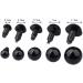 200pcs Black Plastic Safety Eyes for Toy Making and DIY Crafts - 6-12mm - Buy Online on SooperMarket.com