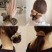 Soft Leather Big Hair Scrunchies for Women - 4 Pcs Ponytail Holders for Thick Hair - Buy Online on SooperMarket.com