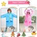QTECLOR Kids Raincoat Jacket - Cartoon Rain Poncho for Ages 6-13 with School Bag Cover - Buy Online on SooperMarket.com