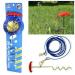 Bahob 30ft (9m) Dog Tie Out Cable and Stake Out for Outdoor Yard and Camping Small to Large Dogs Ground Field Spike Stake (30 ft Cable + Stake)