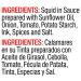 Vigo Premium Squid in Ink Sauce 4oz - Imported Canned Seafood for Recipes (Pack of 10) - Buy Online on SooperMarket.com