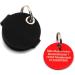 Custom Engraved Dog Tags - Push Button | Synthetic Leather | Blue Black Red Yellow | 30mm | Perfect for Control Branding - Buy Online on SooperMarket.com