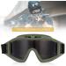 Soluptanisu Tactical Airsoft Glasses - Anti-Fog Military Eye Protection for Paintball & Ski (Green) - Buy Online on SooperMarket.com