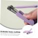minkissy 1pc Nail Clippers Puppy Nail Illuminated Nail Clipper Cuticle Clippers Toenails Clippers Manscape Trimmer for Men Toenail Clipper Stainless Steel Japan Miss Magnifier Purple 15*4.5*1.6cm Purple - Buy Online on SooperMarket.com