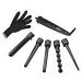 Culwad Lockenstab 5 in 1 curling writer set multifunctional ceramic coating - with glove (packaging multi -way) 7 -part set