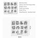 KADS Nail Art Stamping plate Nail Template Nail Art Design Tool Nail DIY Design Image Plate (ZO019) - Buy Online on SooperMarket.com