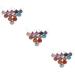 Warmhm 60 Pcs Simulation Foam Pumpkin Halloween Supplies Hanging Pumpkin Ornament Foam Pumpkins Mini Pumpkins Artificial Pumpkins Decor Sequin Pumpkins Desk Topper Fake Pumpkin Lantern