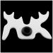 ZZHXSM Billiard Bridge Head White Plastic Moosehead Bridge Head Billiards Cue Rack Bridge Head Non-Slip Billiards Snooker Pool Cue Rest Bridge Head Holder
