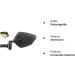 Shop Busch & M ller Unisex Adult 913 Cycle Star E Rearview Mirror - Black | International Shipping Available - Buy Online on SooperMarket.com