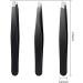 TOPMEET Stainless Steel Eyebrow Tweezers Set for Facial Hair and Splinter Removal - Women/ Men, Black - Buy Online on SooperMarket.com