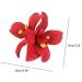 JSGHGDF Fabric Flower Hair Clip for Women Elegant Cloth Flower Side Clip Hair Style Accessories Ponytail Holder Barrettes Purple - Buy Online on SooperMarket.com