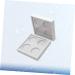 FOYTOKI 2pcs 4 Eyeshadow Palette Empty Eyeshadow Case Empty Lipstick Aluminum Tin Jars Eyeshadow Pan White - Buy Online on SooperMarket.com