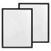 CABAX 12x16 inch Diamond Painting Picture Frames Compatible With 30x40 Diamond Painting Arts or Photos or Posters Black Frame with Acrylic Protection and Hanging Kit Pack of 2