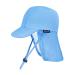weVSwe Baby Toddler Sun Hat UPF 50+ Swim Cap Flap Neck Protection Adjustable Chin Straps UV Sun Protection Hats Blue 6-12 Months