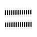 Beavorty 100pcs Make up for Face Double Ended Sponge Applicator Makeup Eyeshadow Brush Set Pointy