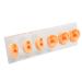 6 Pcs Silicone Ear Model Set for Hearing Aids with Acrylic Display Board - Buy Online on SooperMarket.com