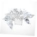 Didiseaon Clip Combs Teasing Comb Crystals Decor Straight Teeth Comb Leaf Comb Bridal Clip French Clips Wedding Headdress Rhinestones Bride - Buy Online on SooperMarket.com