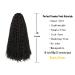 18 inch Passion Twist Water Wave Crochet Braids Hair - 7 Packs | Long Bohemian Locs | Synthetic Hair Extensions for Spring Twist and Fluffy Style - Buy Online on SooperMarket.com