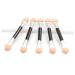 Healeved 50pcs Brush Eyeshadow Eye Makeup Make up for Face Eyeshadow Brush Kit 8x1cm Pink