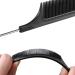 DAZISEN 3-Piece Anti-Static Hair Comb Set with Stainless Steel Handle - Fine Tooth Combs for Salon, Barber, Hairdressing - White - Buy Online on SooperMarket.com