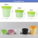 Plastic cosmetic jars empty jars 6 PC Empty 200ml Pink Facial Mask Wide Mouth Plastic Jars 200g Leakproof Cosmetic Pot Container with Lids with 6 PC Spatula (Color : Roze Size : 100ml) (Color : Gro 100ml Groen - Buy Online on SooperMarket.com