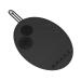 Brush Cleaning Mat Scrubber Mat Multipurpose Portable Washing Tool Silicone Brush Cleaning Mat for Daily Use Eye Brush black