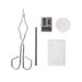 Salmue Graphite Crucible Set, Ingot Mold Set including Melting Kit Silica Crucible Graphite Rod Graphite Ingot Mold 25cm Crucible Tong For Gold Silver Platinum Metal