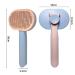Self-Cleaning Cat Brush for Long & Short Hair - Removes Loose Fur & Dirt - Blue - Buy Online on SooperMarket.com