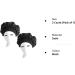 Nuoshen 2 Pack Silky Bonnets with Wide Elastic Band for Curly Hair Protection - Black (Pack of 1) - Buy Online on SooperMarket.com