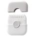 Split Ends Hair Trimmer for Women 2 in 1 Mini Portable Cute Hair Brush Detachable Dustproof Knob Adjustable Stainless Steel Slicer Hair Clipper Grey Sets