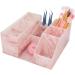 Acrylic Eyelash Beauty Organizer with Tweezers Holder | Marble Pink Display Boxes for Home and Salon - Buy Online on SooperMarket.com
