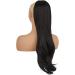 PORSMEER 26 Black Drawstring Ponytail Extension - Synthetic Hairpiece for Women/Girls, Natural Straight Wavy End, Daily Use/Party - Black-2 - Buy Online on SooperMarket.com