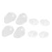 Healeved 4 Pairs Clip Toe Pad Silicone Gel Clear Gel De Cejas Transparente Toe Protectors Silicone Toe Post Protector Toe Post Pads Silica Gel Transparent Silicone Toe Protector