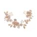 Mikinona Pearl Rhinestone Couple Combs Crystal Hair Comb Headband Floral Hair Comb Hairband Hair Comb Headdress Bridal Headband Comb Wedding Hair Accessory Women Headdress Bridal Headdress