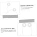 DOITOOL 6 Pcs White Element Metal Tool 9.5X2.5CMx3pcs Whitex3pcs - Buy Online on SooperMarket.com