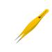 Abdul of Sialkot Pointed Tweezers Pointed Nose Tip Sharp Precision Ingrown Hair Surgical Pointed for Blackheads & Splinters/Best Tweezers for Eyebrows (Yellow)