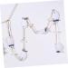 ABOOFAN 1 Pc Decor House Ornaments Wedding Ornament Fish Hanging Ornament Pendant Shell Wall Hanging Blue and White 102X4.2CM - Buy Online on SooperMarket.com