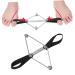 FOMIYES 2 Pcs Toe Straightener & Bunion Corrector Set - Nylon Black Toe Splint with Tension Band & Flex Tools for Hallux Valgus - Foot Strap Leash Holder for Bid Toe Alignment - Buy Online on SooperMarket.com