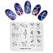 Nail Stamping Plate Cartoon Theme Image Design Templates Cute Animal Models Pattern Manicure Printing DIY Nail Art Tools SK002