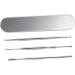 3pcs Stainless Steel Ear Cuffs Ear Cleaner Set with Ear Wax Remover - Silver - Buy Online on SooperMarket.com