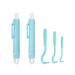 Nepfaivy tick pliers for dogs cat human - 3 set tick hooks and 2 set tick tweezers for children and pets simple and safe tick remover for ticks of each size 5 blue