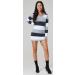 Happy Mama Maternity Stretch Knit Colour Block Jumper Dress - Graphite Melange - Size 16-18 - Buy Online on SooperMarket.com