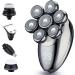 GeRRiT Electric Razor for Men's 5 in 1 Electric Shaver for Men 7D Floating Cutter Head USB Rechargeable Rotary Shaver Smart Multifunctional Grooming Kit