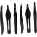 Didiseaon 1 Make up Kit Eyebrow Tweezers for Women Nasal Spray Pointed Tweezers Facial Hair Removal Tool Metal Eyebrow Tweezer Splinter Tweezers Miss Banana Clip Eyebrow Trimming 9x1cm Black - Buy Online on SooperMarket.com
