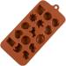 3pcs 15 Fudge Molds Non-Stick Mold Cartoon Animal Mold Silicone Mold Fondant Molds Bakeware Silicone Candy Mold Silicone Baking Molds Candy Molds Biscuits Cake Chocolate Candies mediumx3pcs Coffeex3pcs - Buy Online on SooperMarket.com