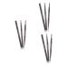 Beavorty 3pcs 2 1 rotate eyebrow pencil eyebrow pencils eyebrow filler brow brush Coffee eyebrow pencil