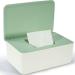 Wet wipes Box Cheerhom Baby Wet Tight Box Storage Box green box for damp toilet paper damp cloth box with lid holds the towels wet paper box for outside at home and office 18 x 12.2 x 7cm green